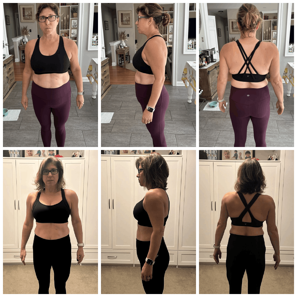 Jen kettlebell before and after transformation Precision Kettlebells