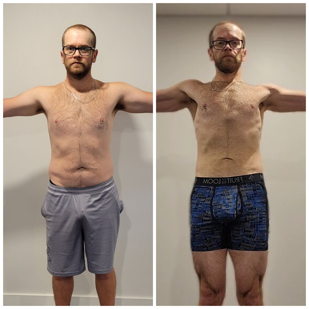 Nathan kettlebell before and after transformation Precision Kettlebells