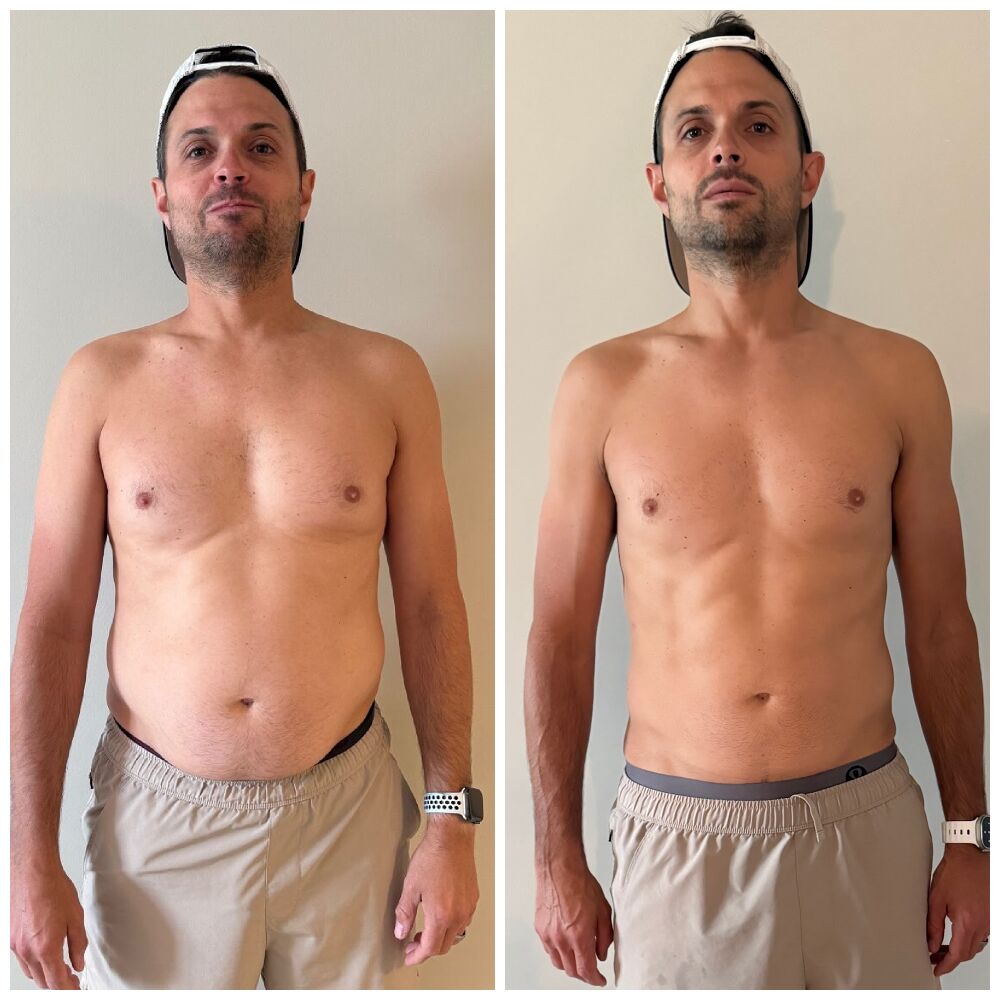 Justin kettlebell before and after transformation Precision Kettlebells